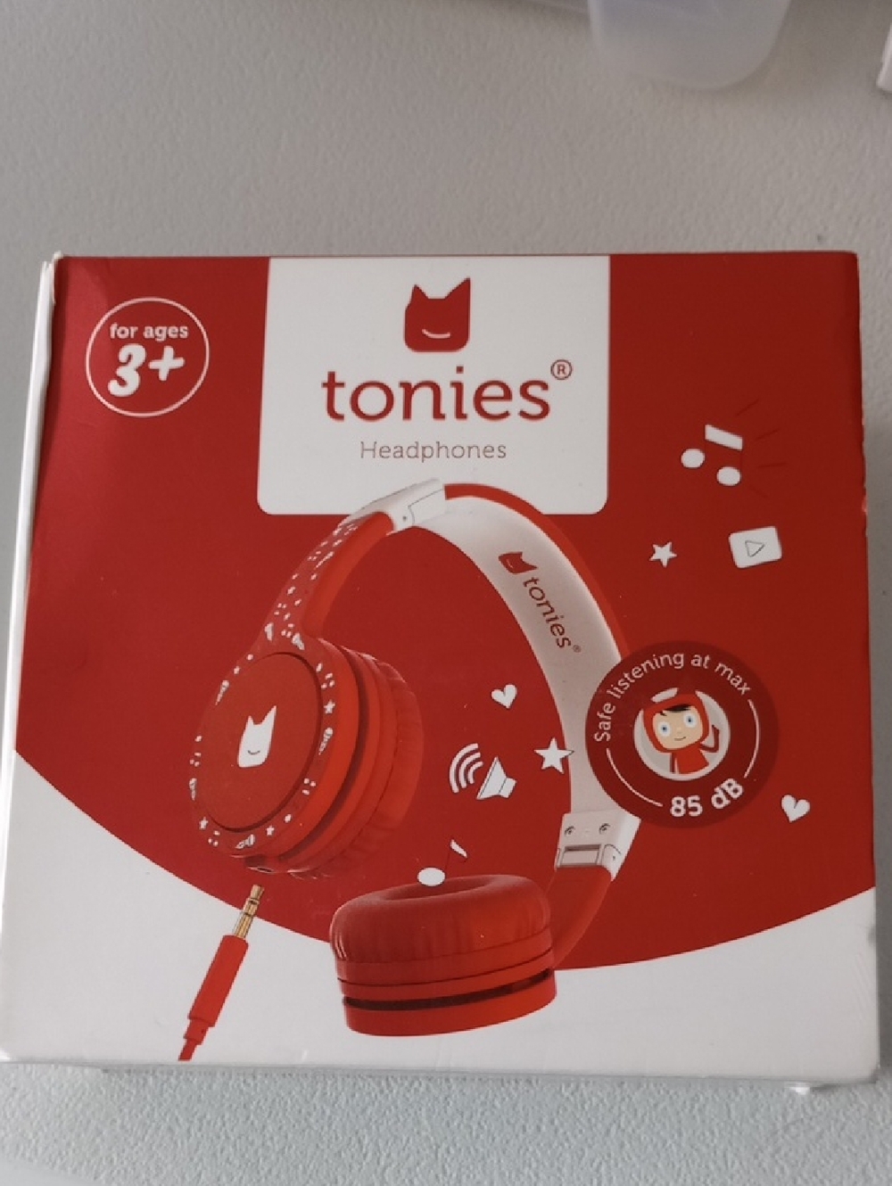 Tonies Kids Headphones in Red New Sealed